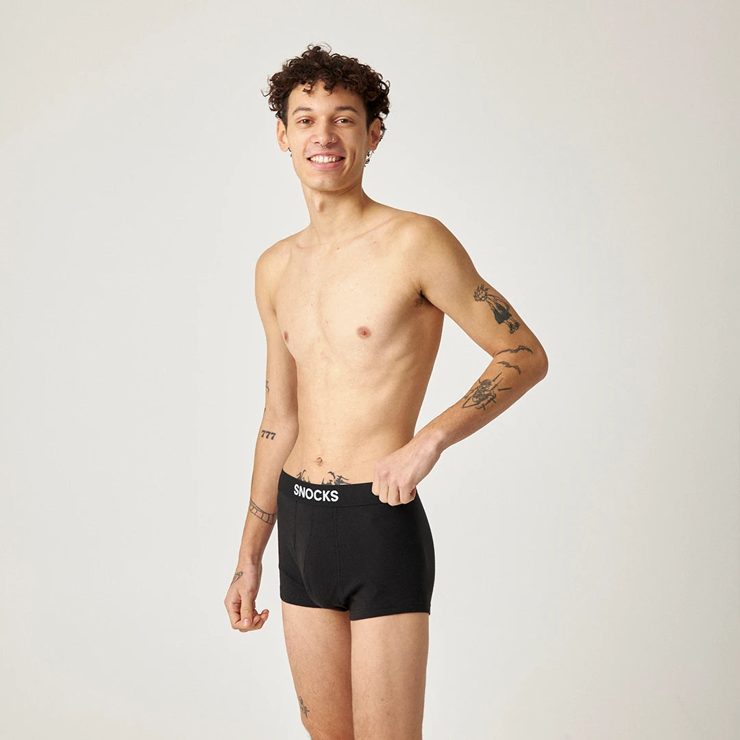snocks-kurze-trunks-schwarz-herren-aus-bio-baumwolle image 2