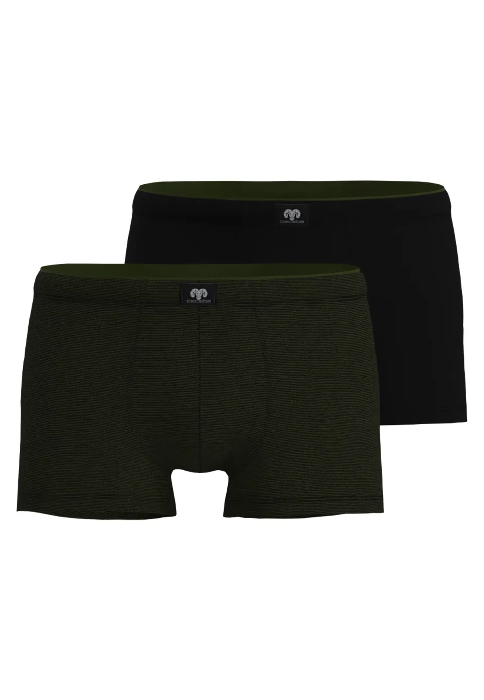 ceceba-herren-pants-gr-n-quergestreift-2er-pack-feinripp image 1