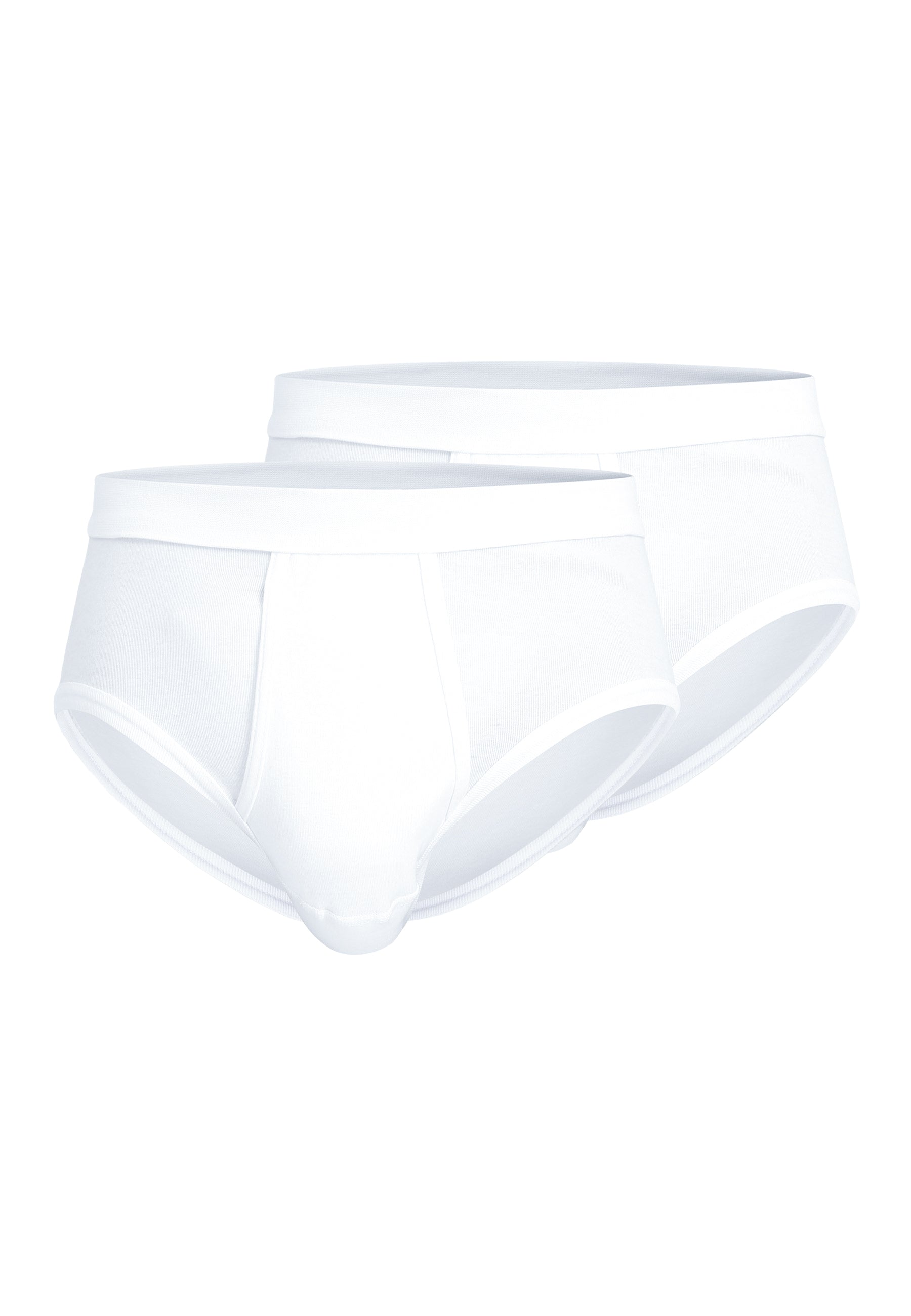 ceceba-herren-slip-wei-uni-2er-pack-feinripp-baumwoll-slip image 1