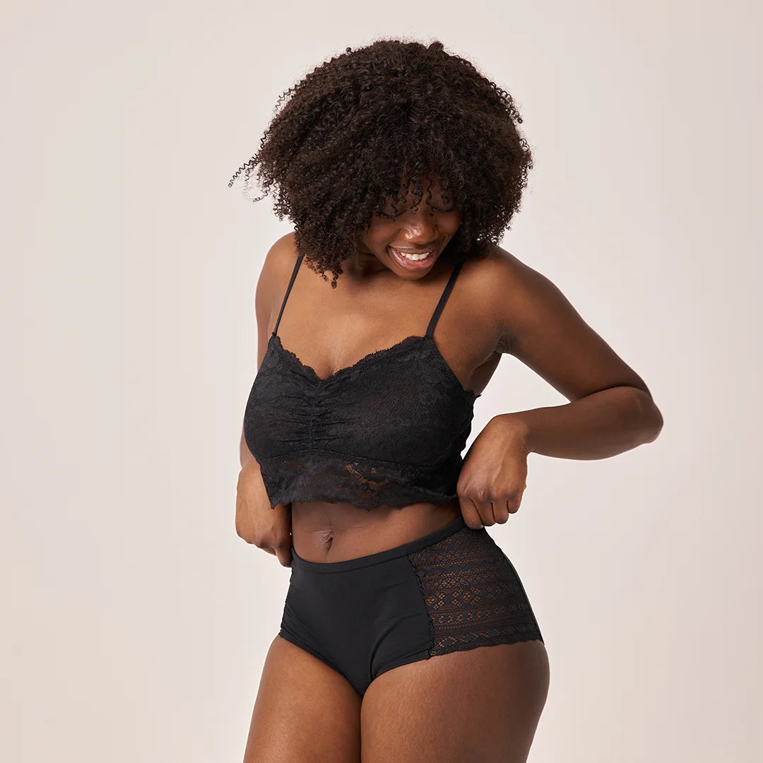snocks-high-waist-hipster-panties-mit-spitze-mix-mauve-weinrot-schwarz image 2