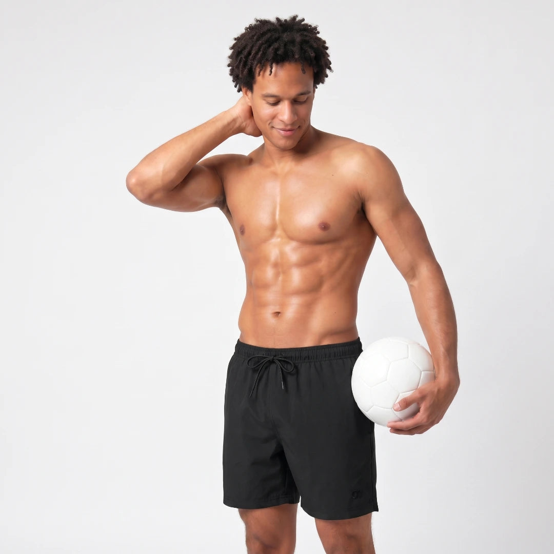 snocks-badehose-herren-hibiscus-schwarz image 2