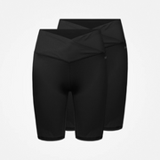 snocks-v-cross-radshorts-damen-nero-schwarz image 2