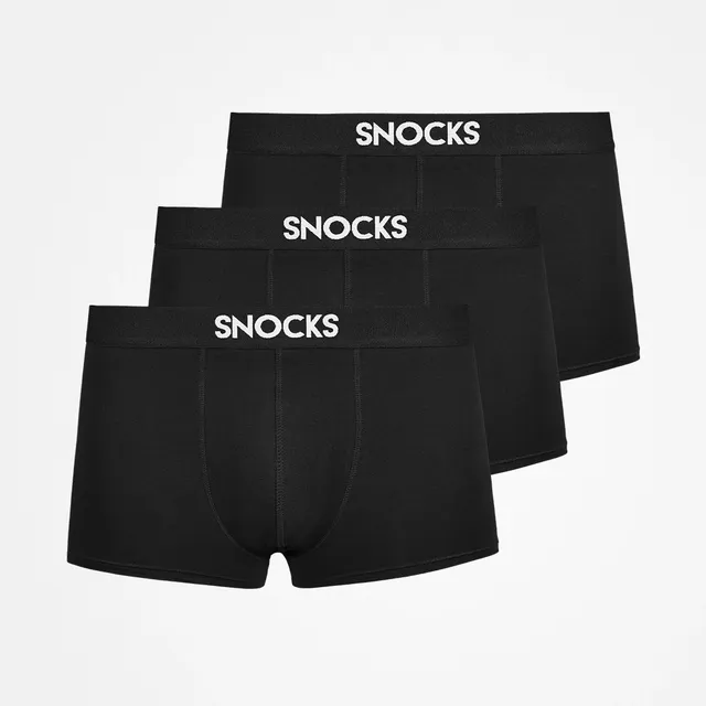 snocks-kurze-trunks-schwarz-herren-aus-bio-baumwolle image 1