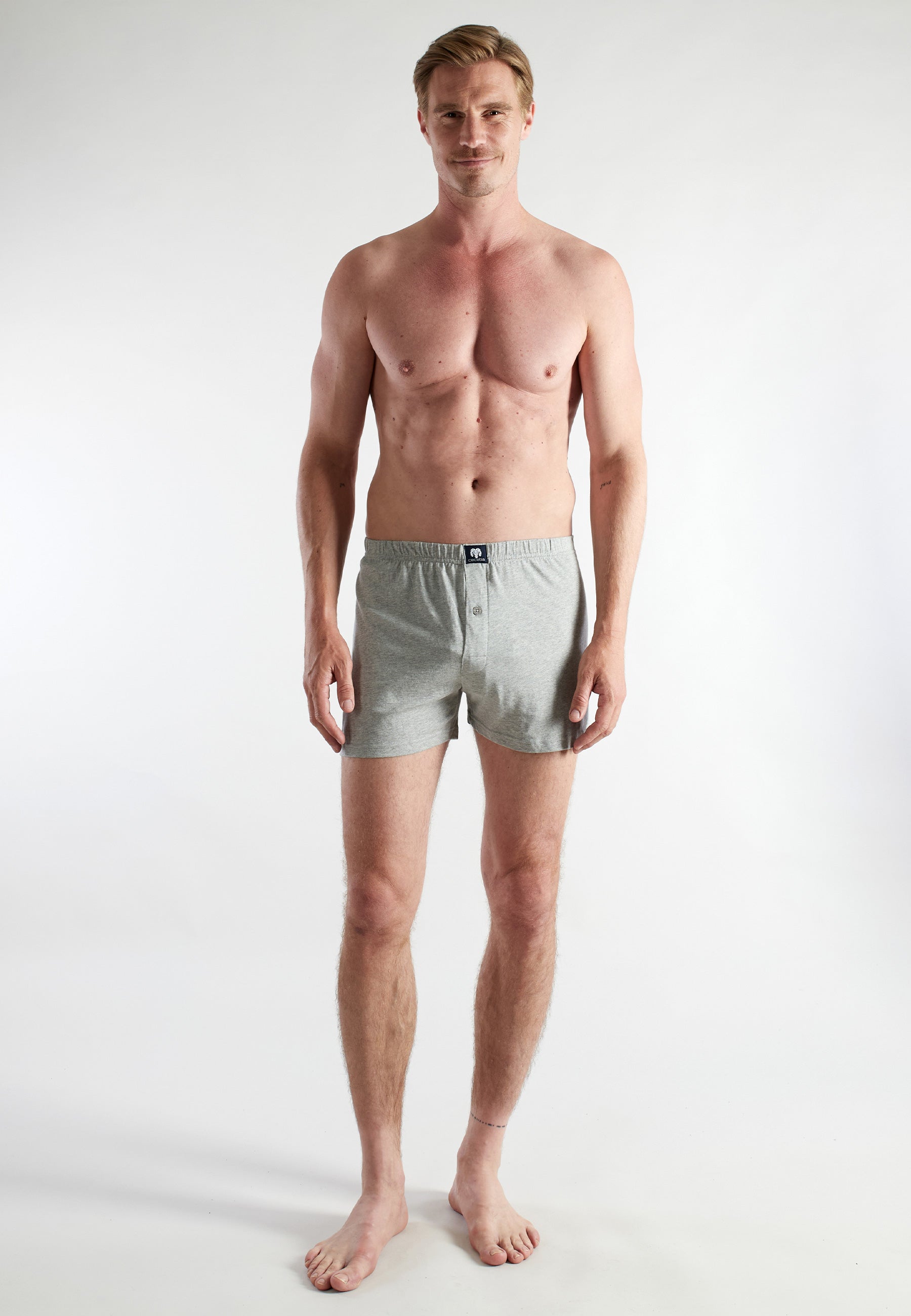 ceceba-herren-boxershort-grau-uni-2er-pack-single-jersey image 2