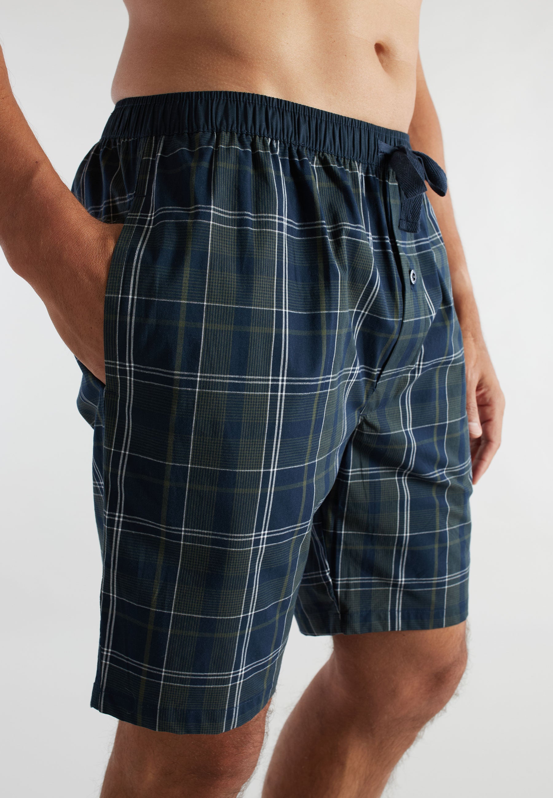 ceceba-herren-bermuda-blau-kariert image 4