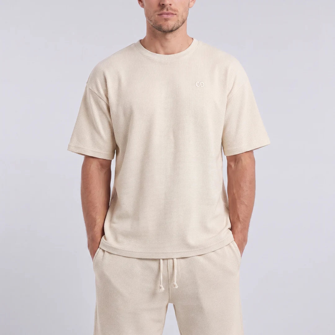 snocks-schlafanzug-set-waffle-herren-kurz-beige image 7