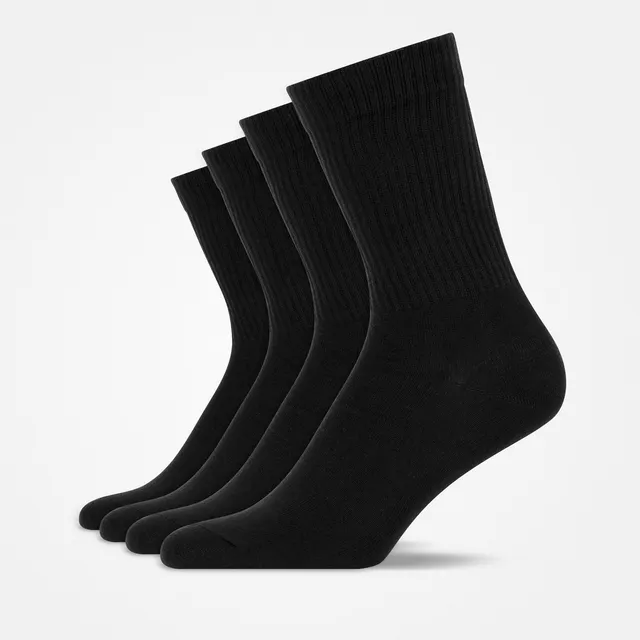 snocks-tennissocken-lange-sportsocken-in-schwarz image 1