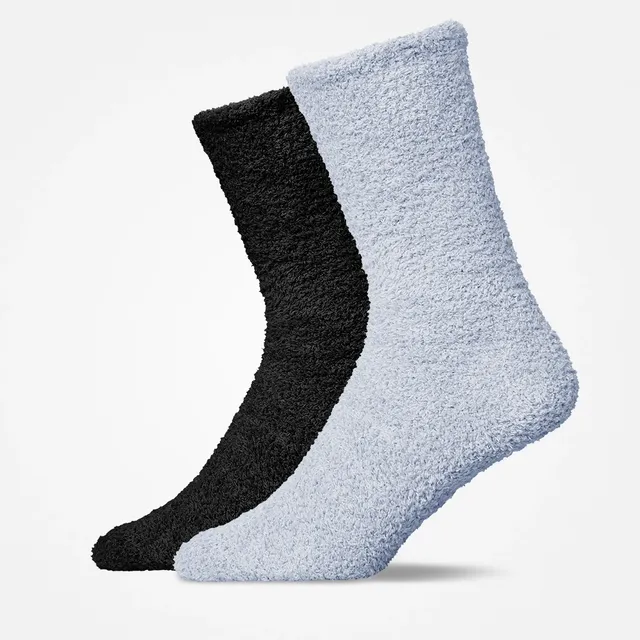 snocks-kuschelsocken-mix-schwarz-blaugrau image 1