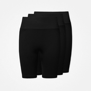 snocks-booty-scrunch-shorts-damen-radlerhose-schwarz image 3