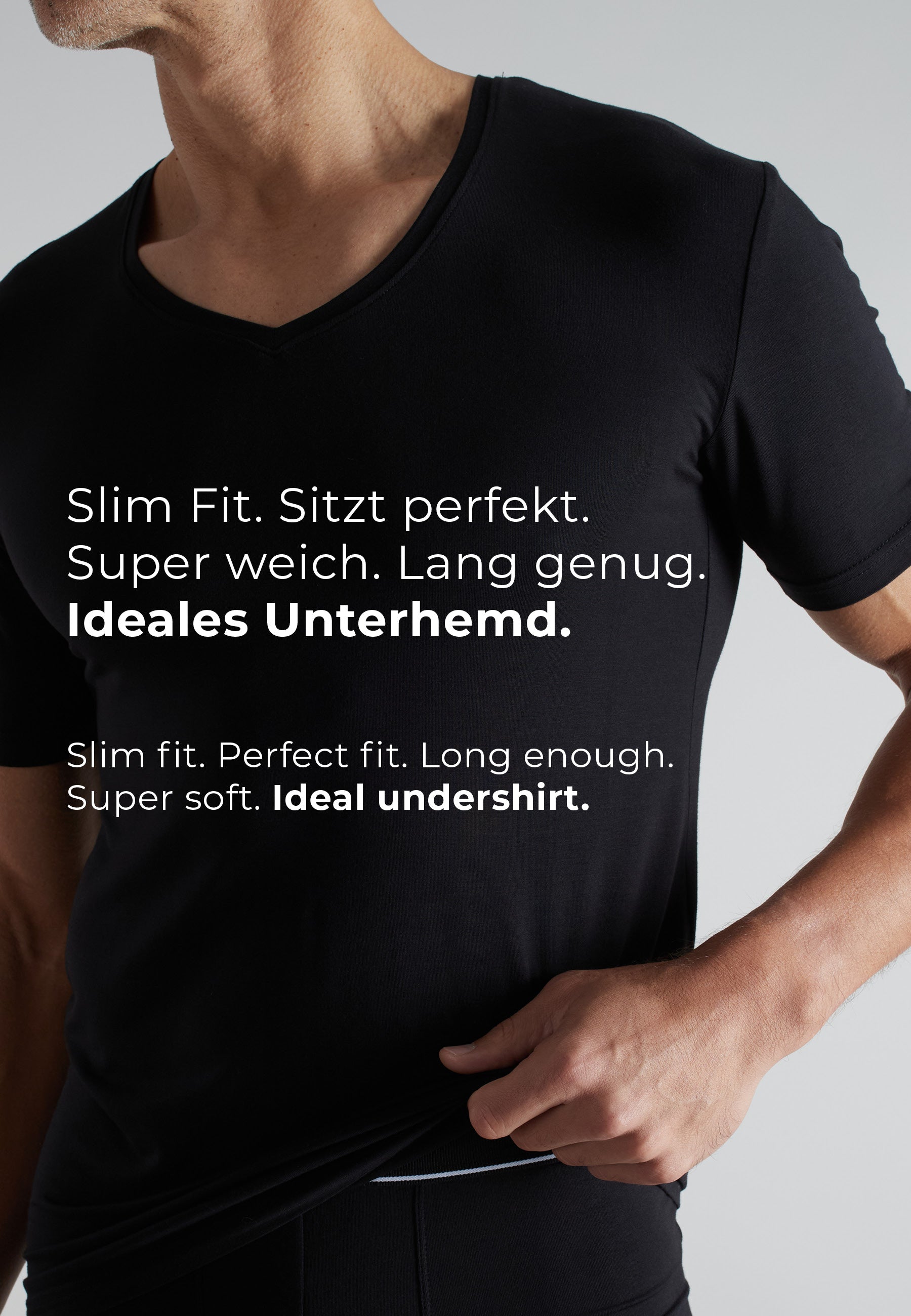 ceceba-herren-shirt-schwarz-uni-v-ausschnitt-bambus-elasthan image 4