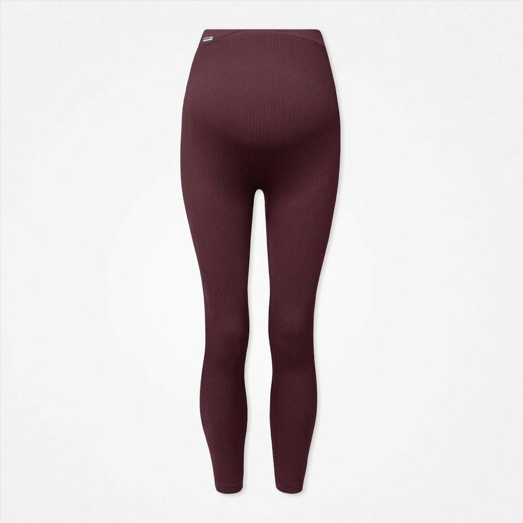 snocks-umstandsleggings-seamless-damen-dunkelrot image 1