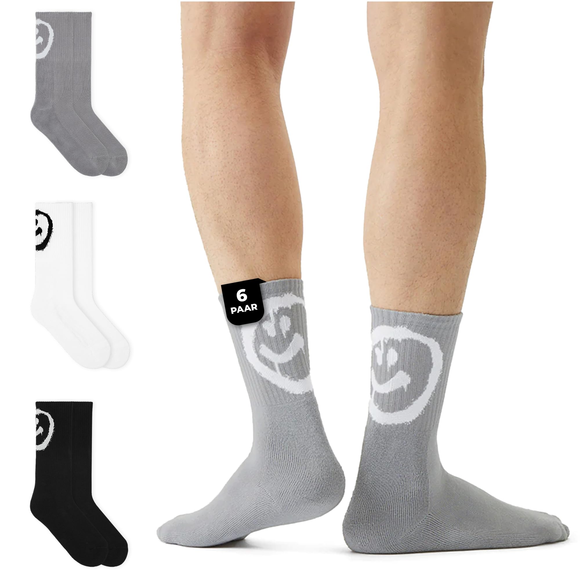 von-jungfeld-tennissocken-crew-socks-bio-baumwolle-gr-35-46-icon-design image 1