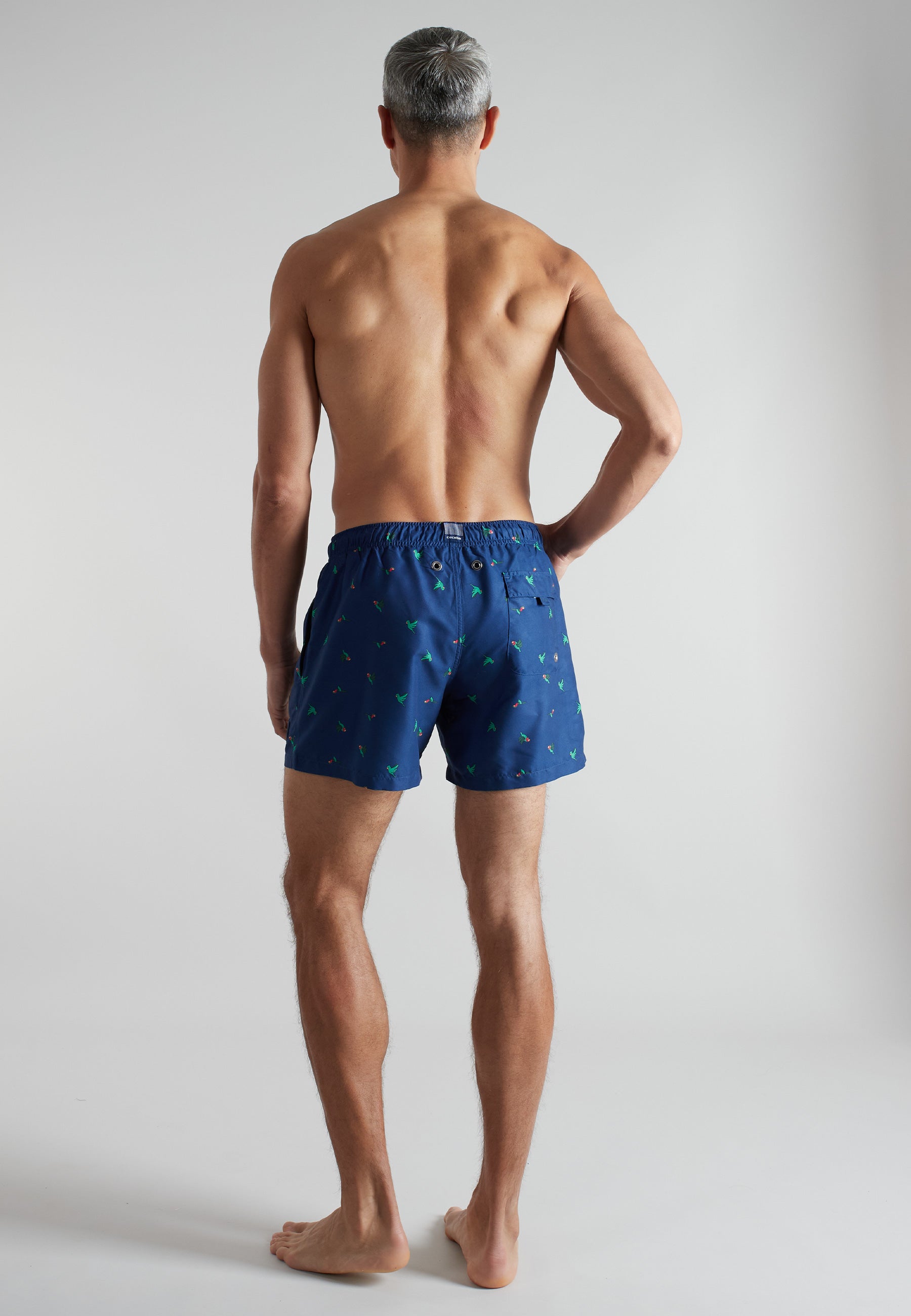 ceceba-herren-badeshorts-blau-bedruckt image 3