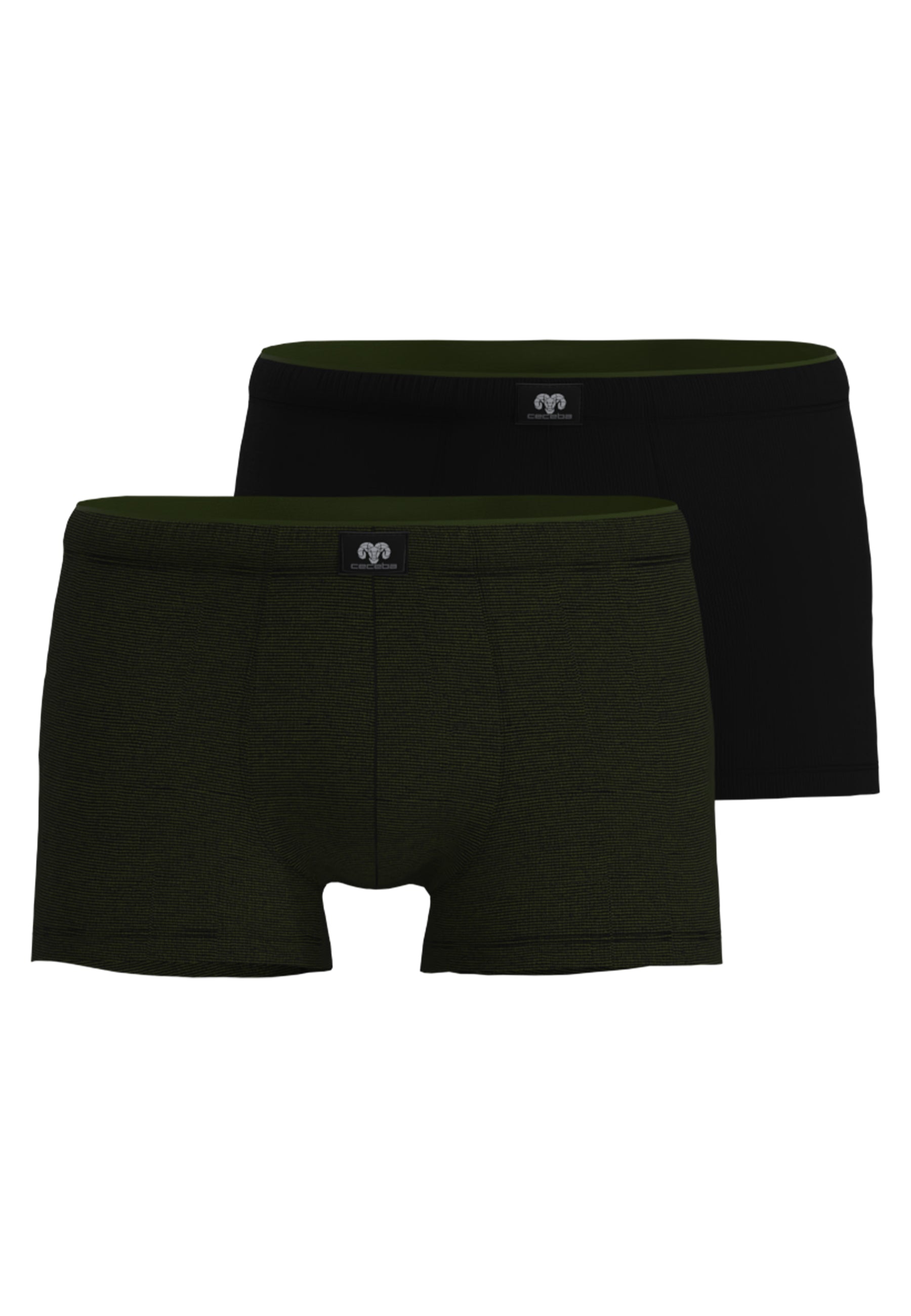 ceceba-herren-pants-gr-n-quergestreift-2er-pack-feinripp image 1