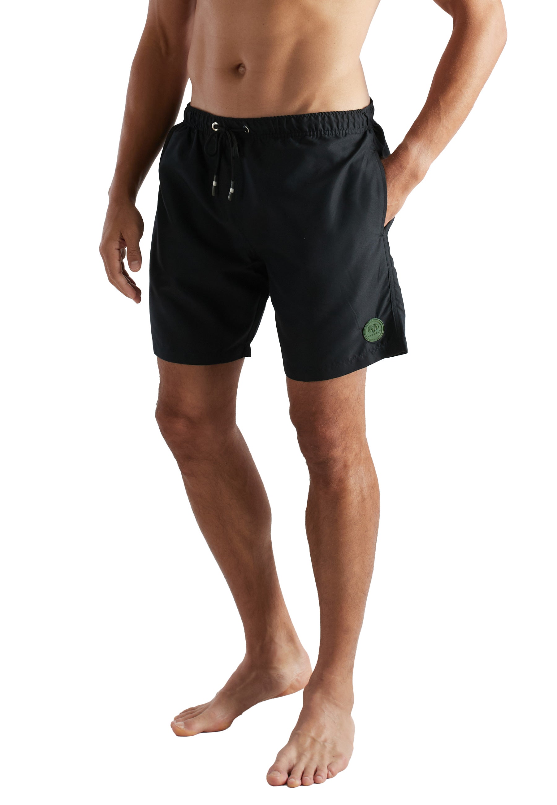 ceceba-herren-badeshorts-schwarz-uni-2 image 1