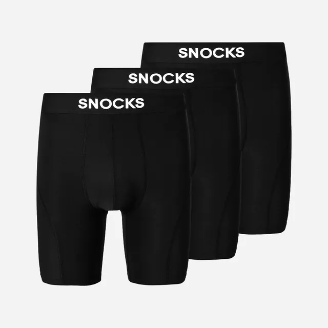 snocks-lange-sport-boxershorts-herren-schwarz image 1