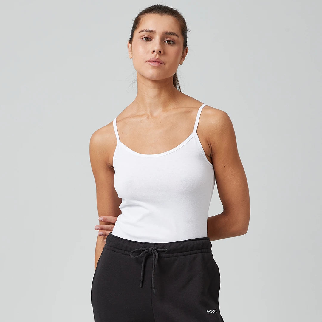 snocks-damen-spaghetti-tops-schwarz-wei-basic-tr-gertop image 2