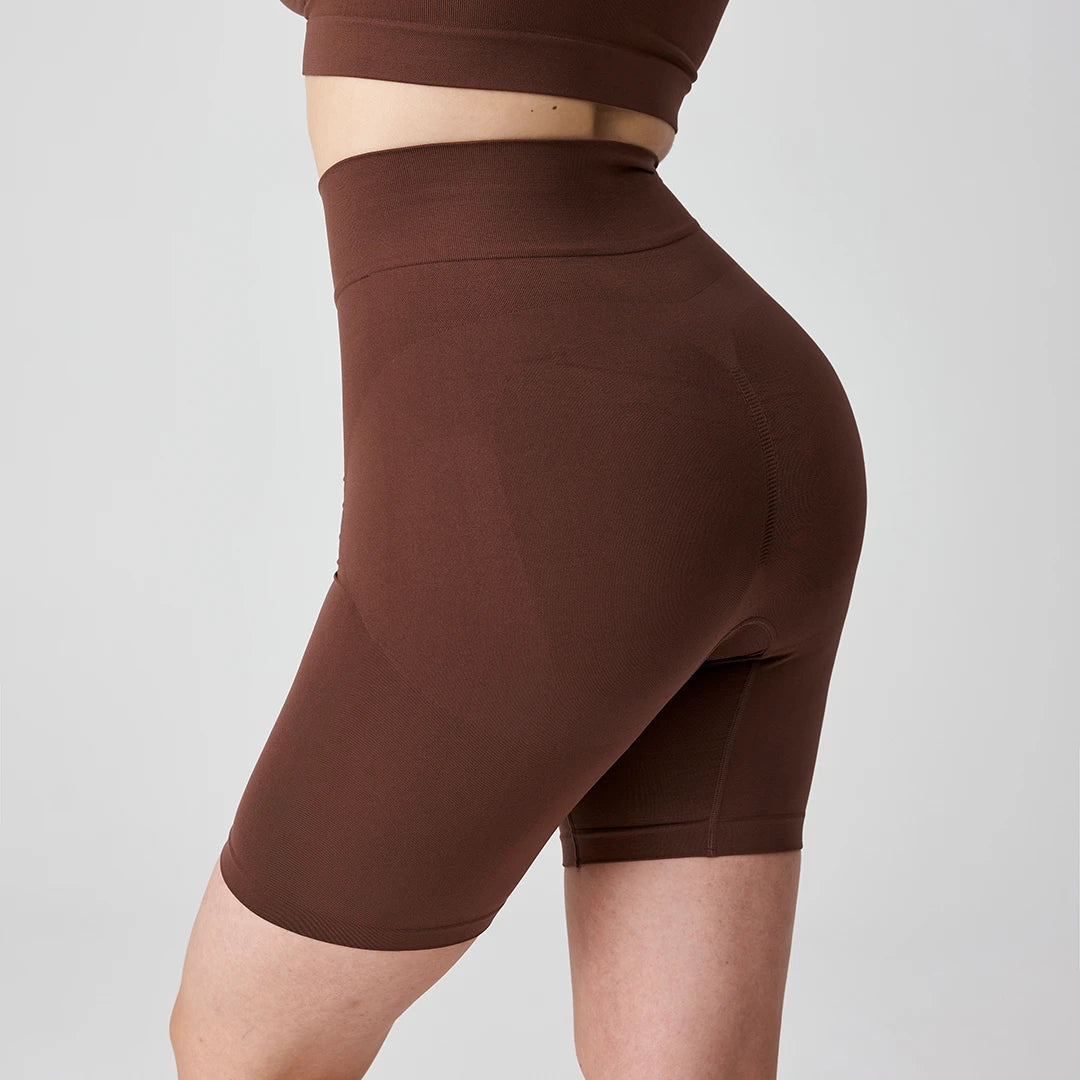 snocks-shaping-shorts-damen-braun-mittlere-kompression image 2