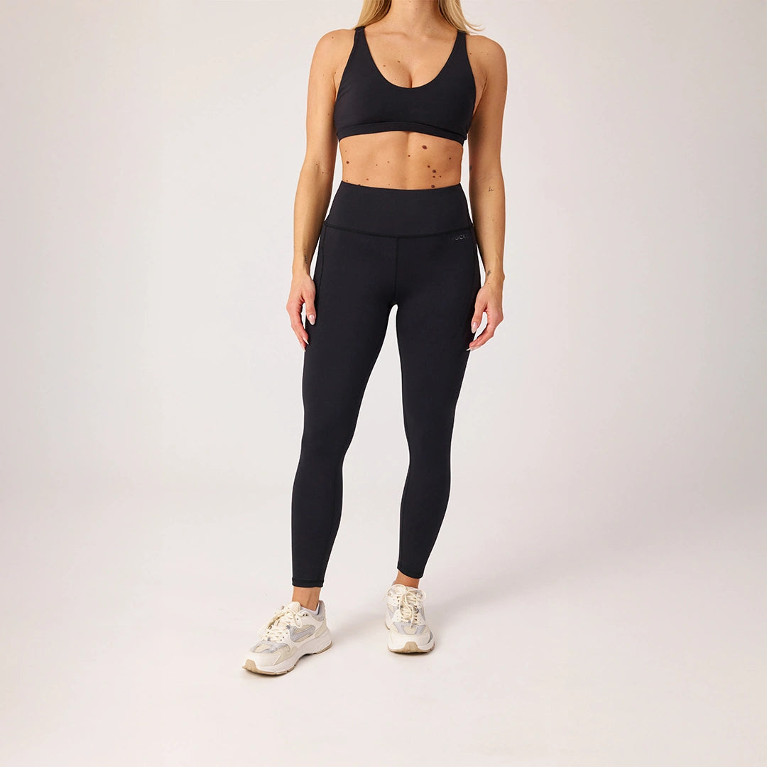 snocks-premium-high-waist-leggings-mit-taschen-schwarz-damen image 8