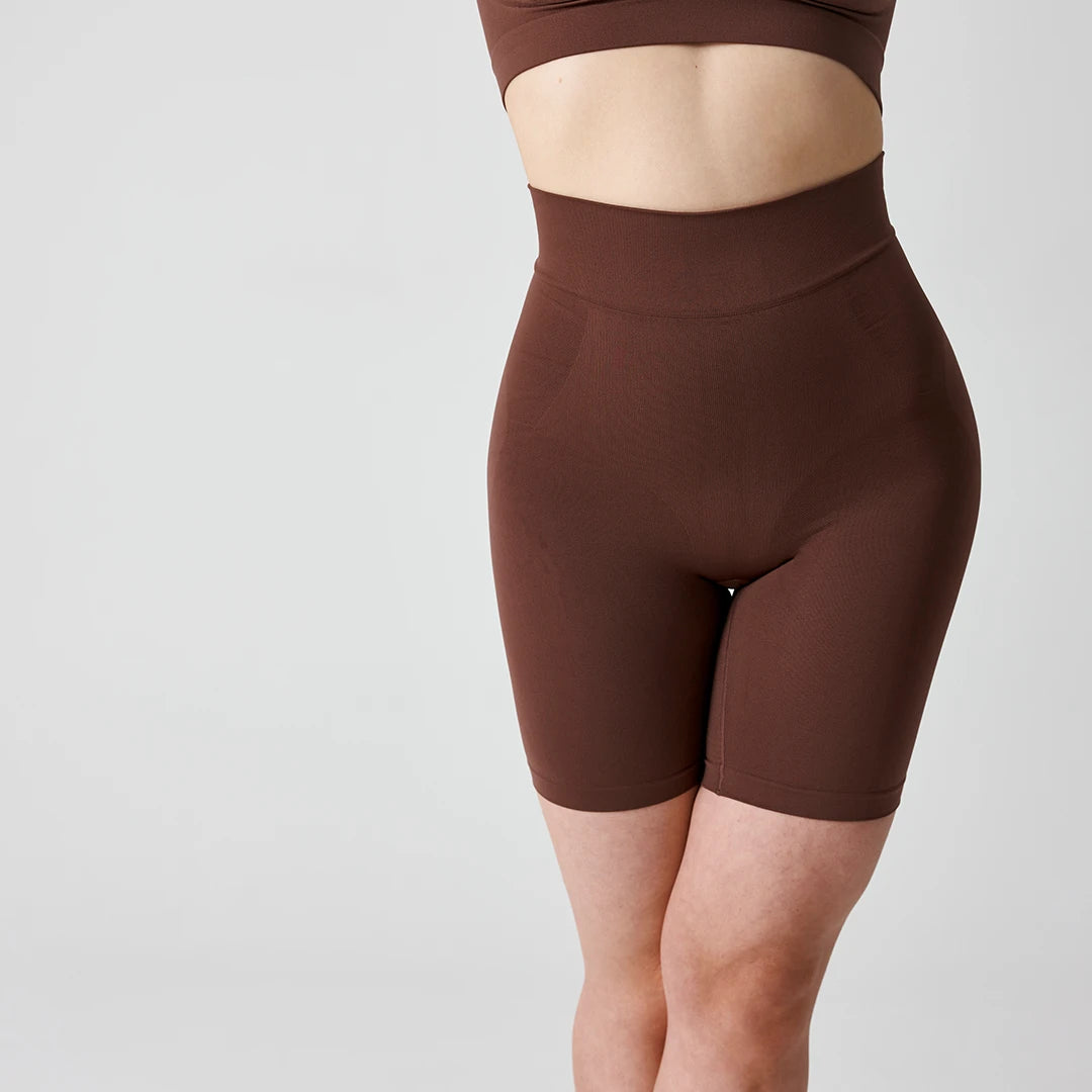snocks-shaping-shorts-damen-braun-mittlere-kompression image 5