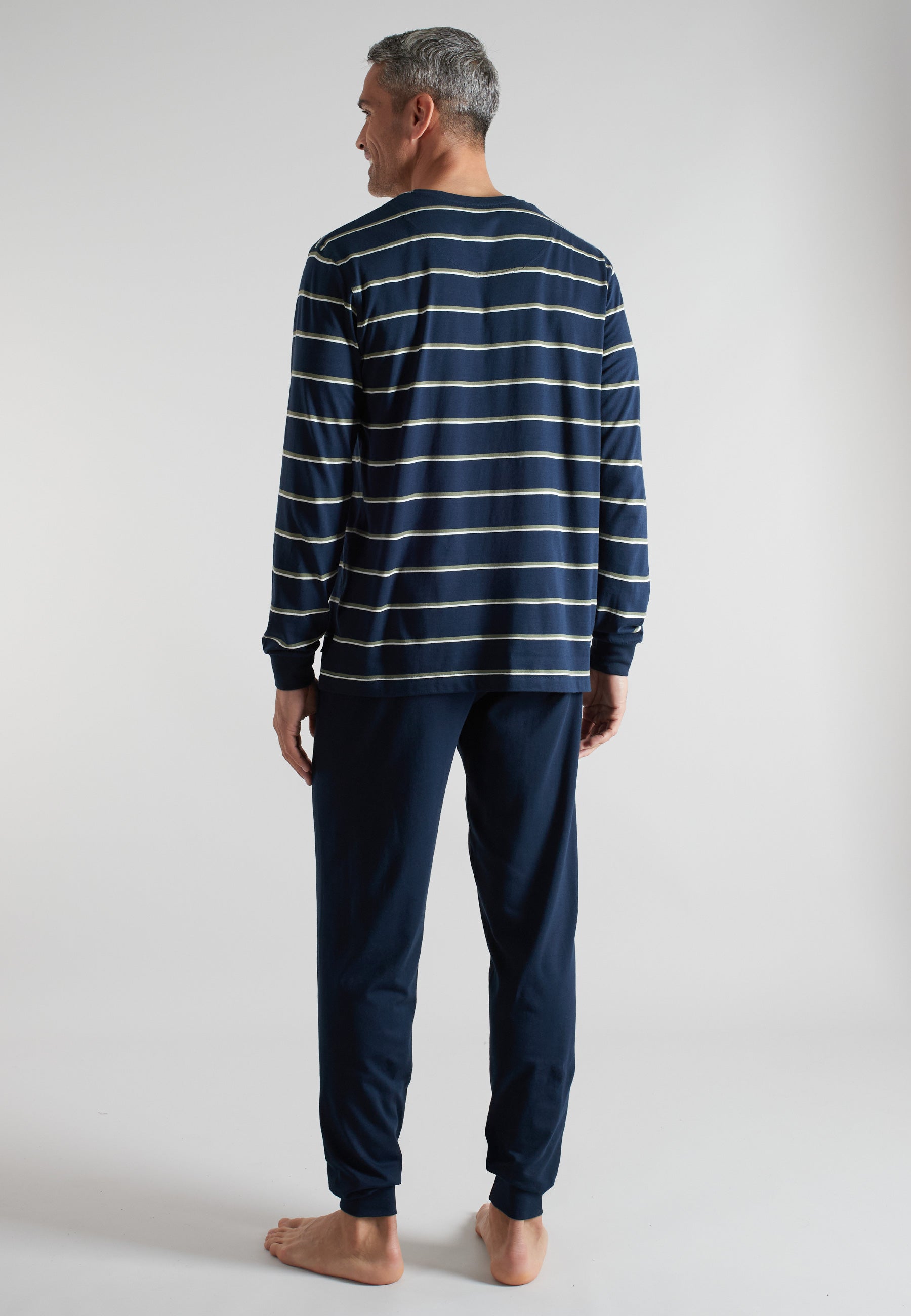 ceceba-herren-pyjama-blau-quergestreift-lang-2 image 3