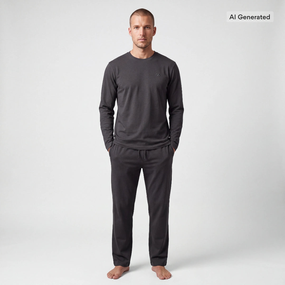 snocks-schlafanzug-set-herren-lang-pyjama-anthrazit image 5