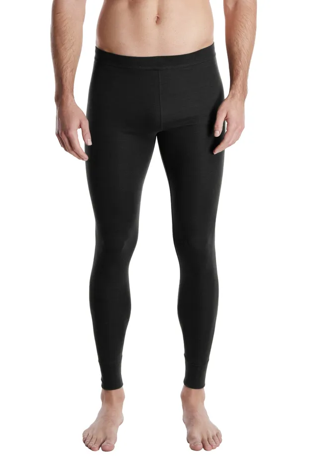 ceceba-herren-lange-unterhose-schwarz-uni-thermo image 1