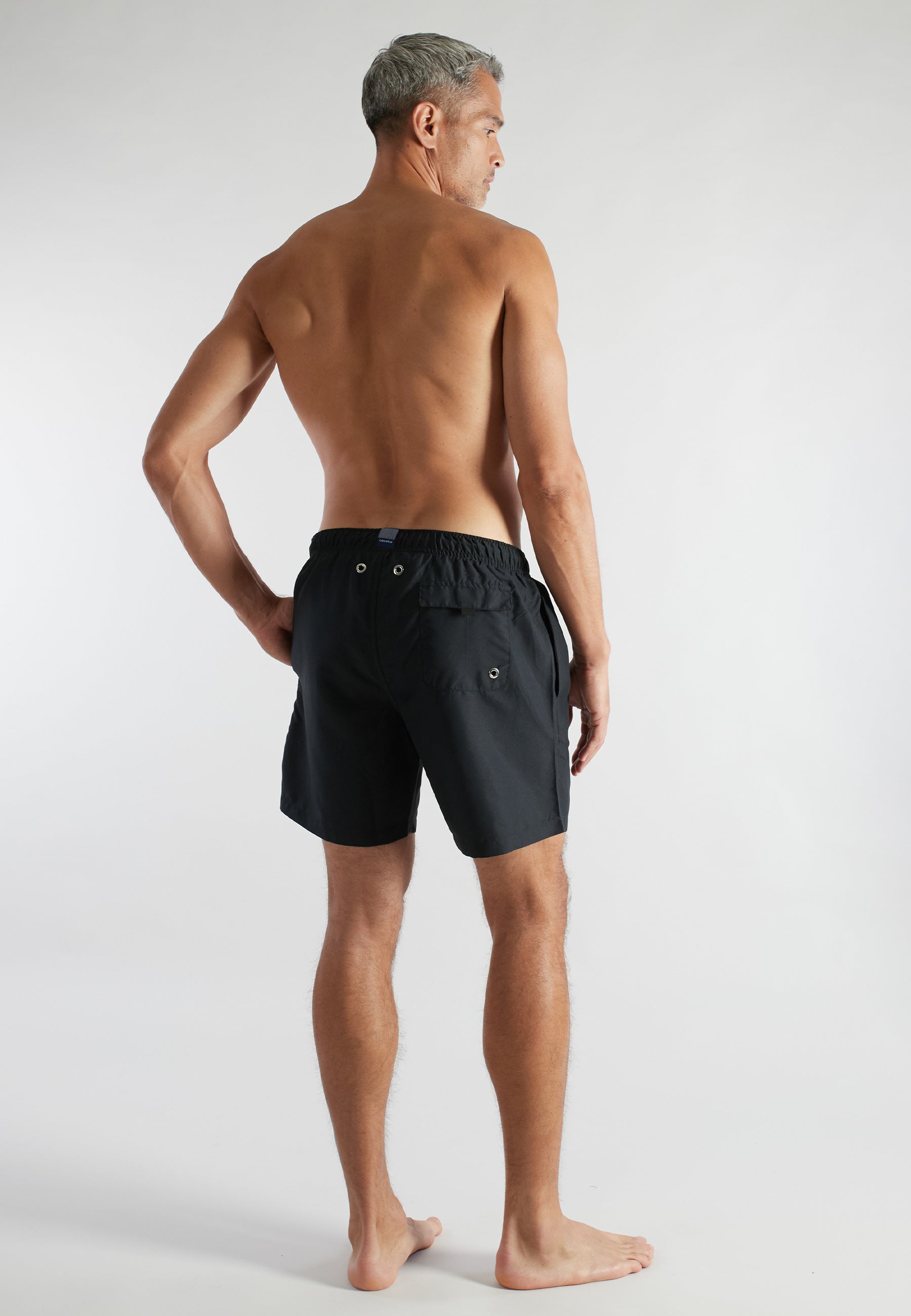 ceceba-herren-badeshorts-schwarz-uni-2 image 3