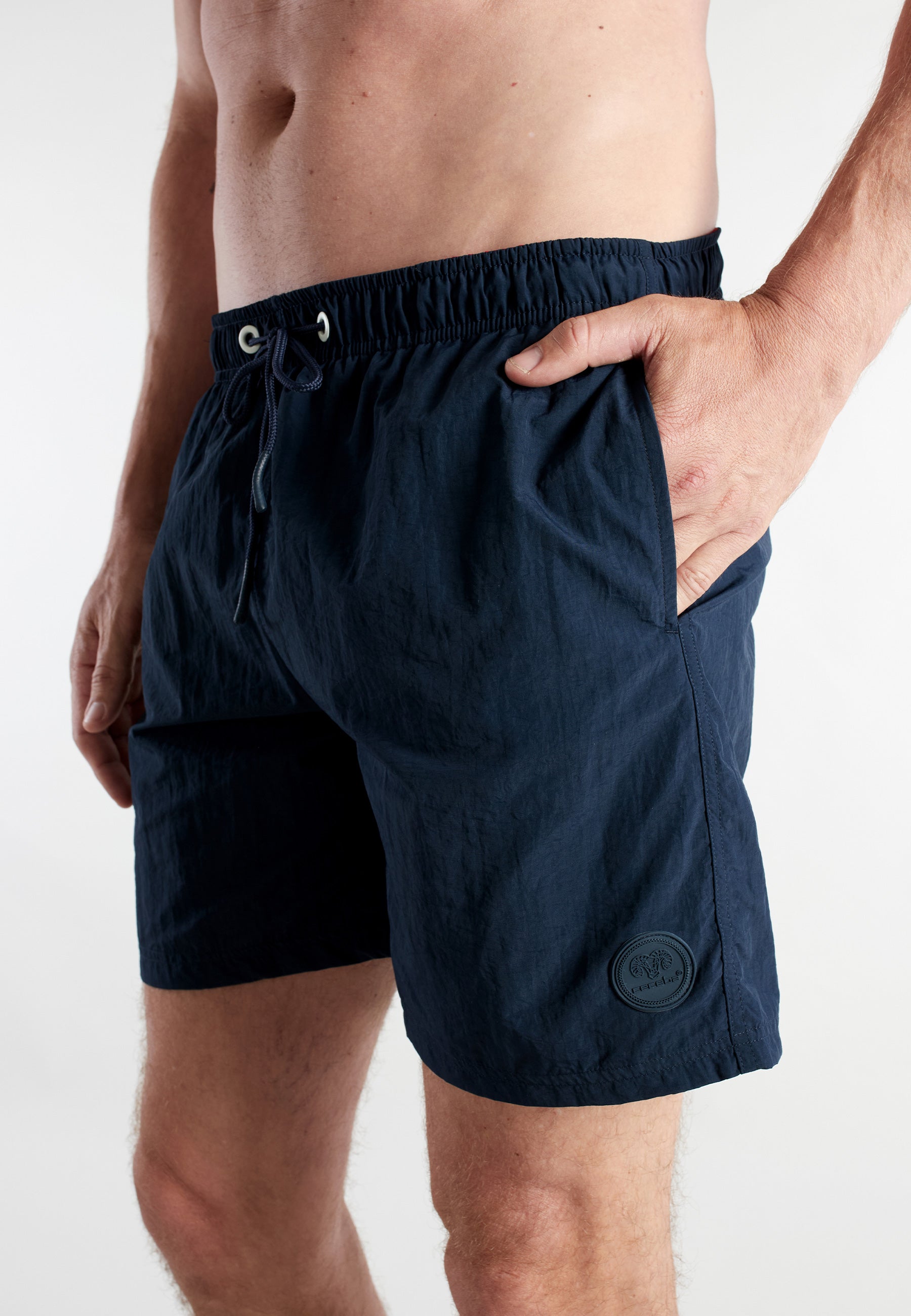 ceceba-herren-badeshorts-blau-uni image 4