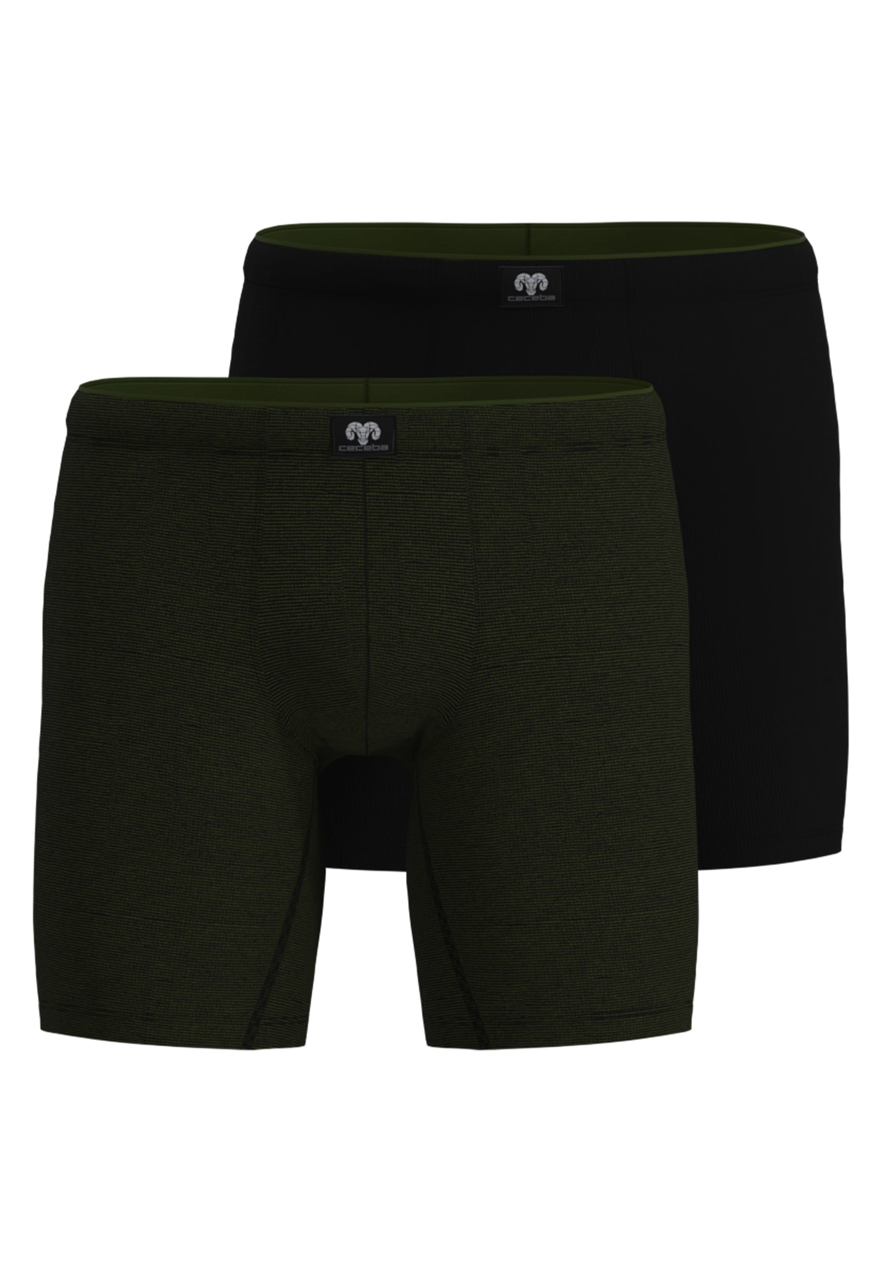 ceceba-herren-long-pants-gr-n-quergestreift-2er-pack image 1