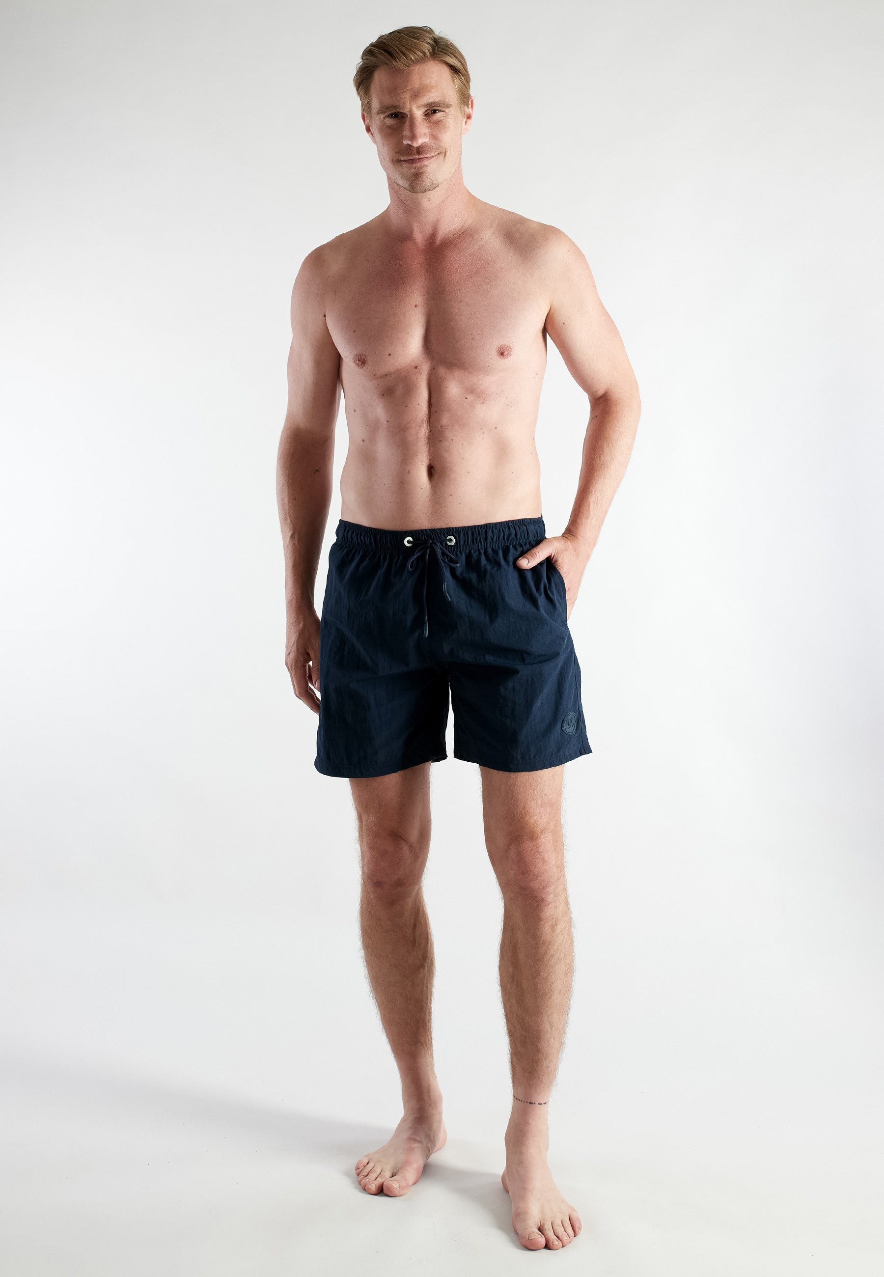 ceceba-herren-badeshorts-blau-uni image 2