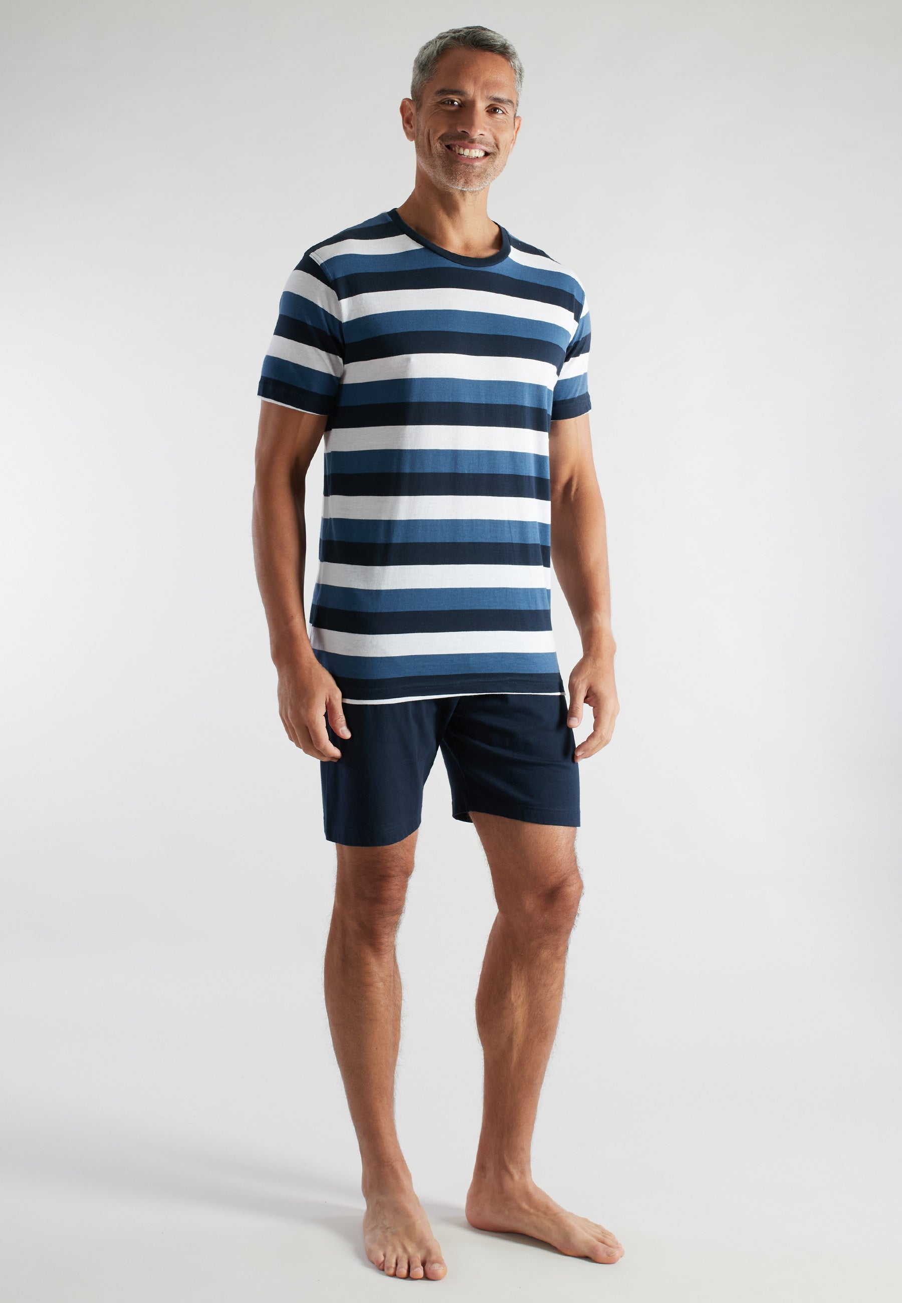 ceceba-herren-shorty-blau-quergestreift image 2