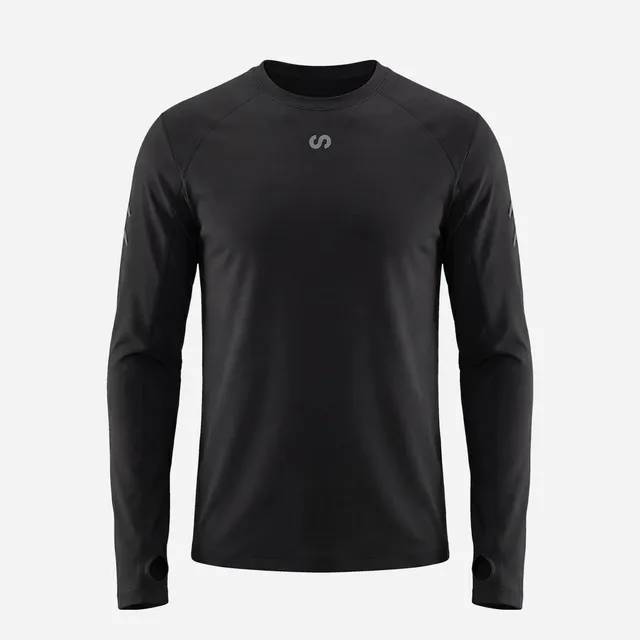 snocks-laufshirt-langarm-herren-schwarz image 1