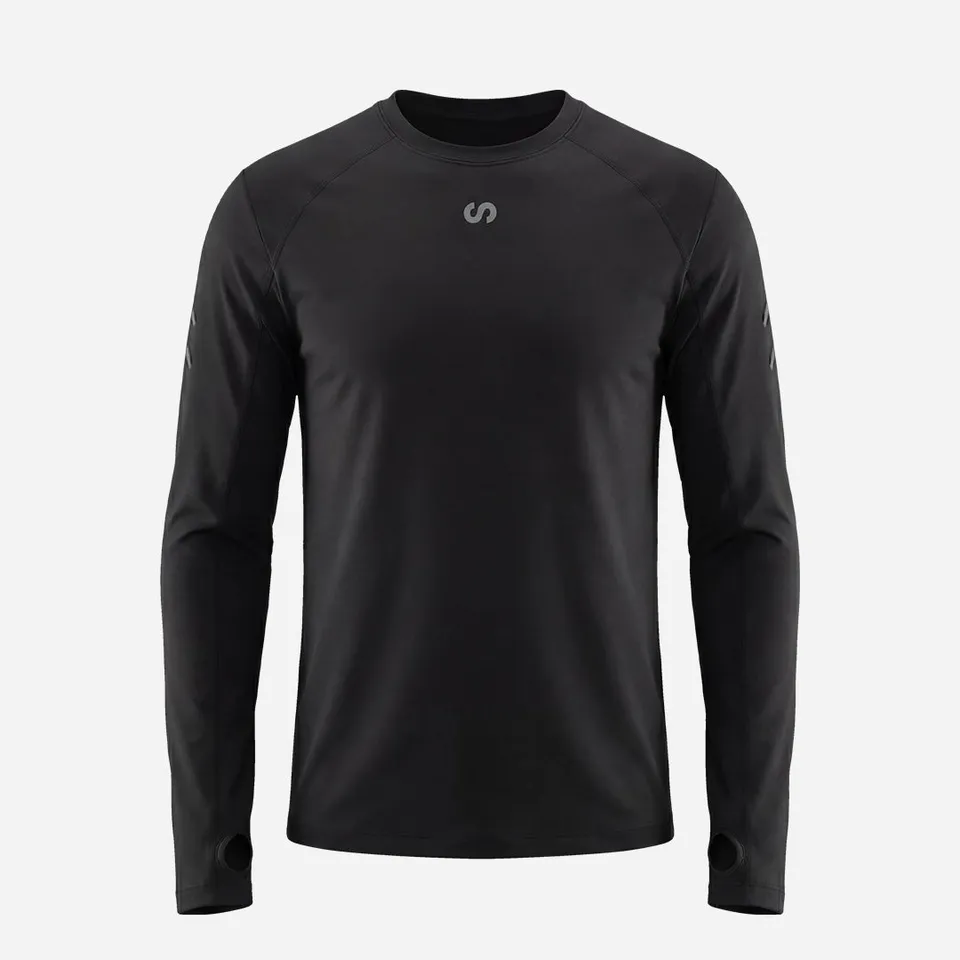 snocks-laufshirt-langarm-herren-schwarz image 1