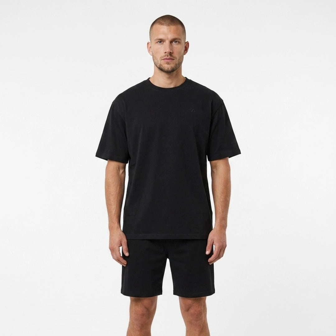 snocks-schlafanzug-set-herren-kurz-schwarz-pyjama-aus-bio-baumwolle image 2