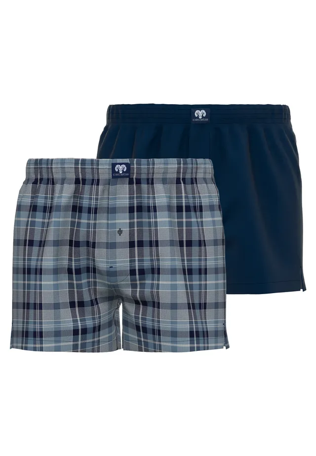 ceceba-herren-boxershort-blau-uni-2er-pack-konvex image 1