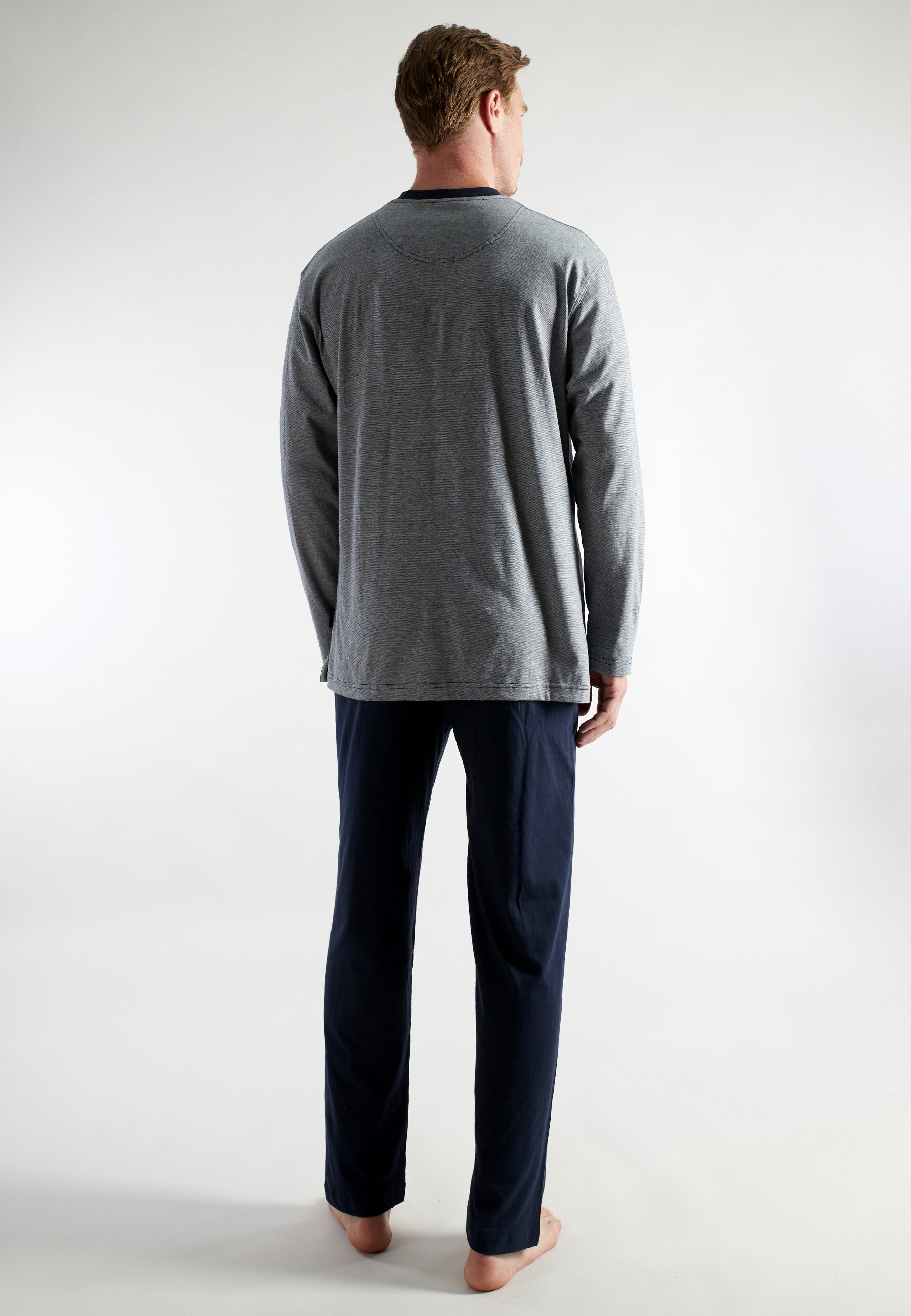 ceceba-herren-pyjama-blau-quergestreift-aus-baumwolle image 3