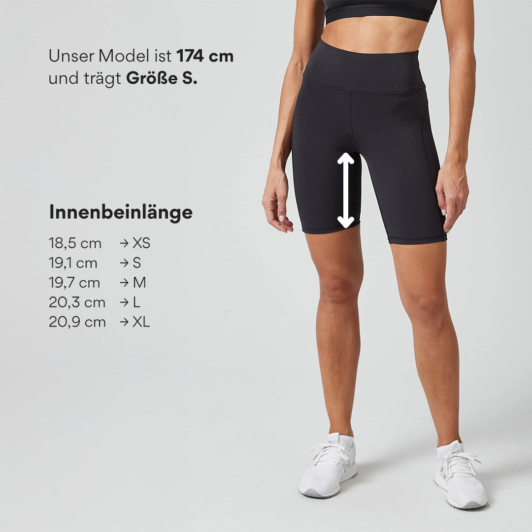 snocks-radlerhose-damen-schwarz-high-waist-shorts image 8