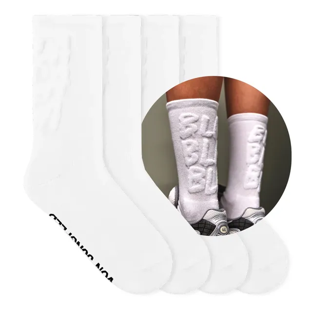 von-jungfeld-2er-set-wei-e-embossed-socken-crew-socks-36-46 image 1