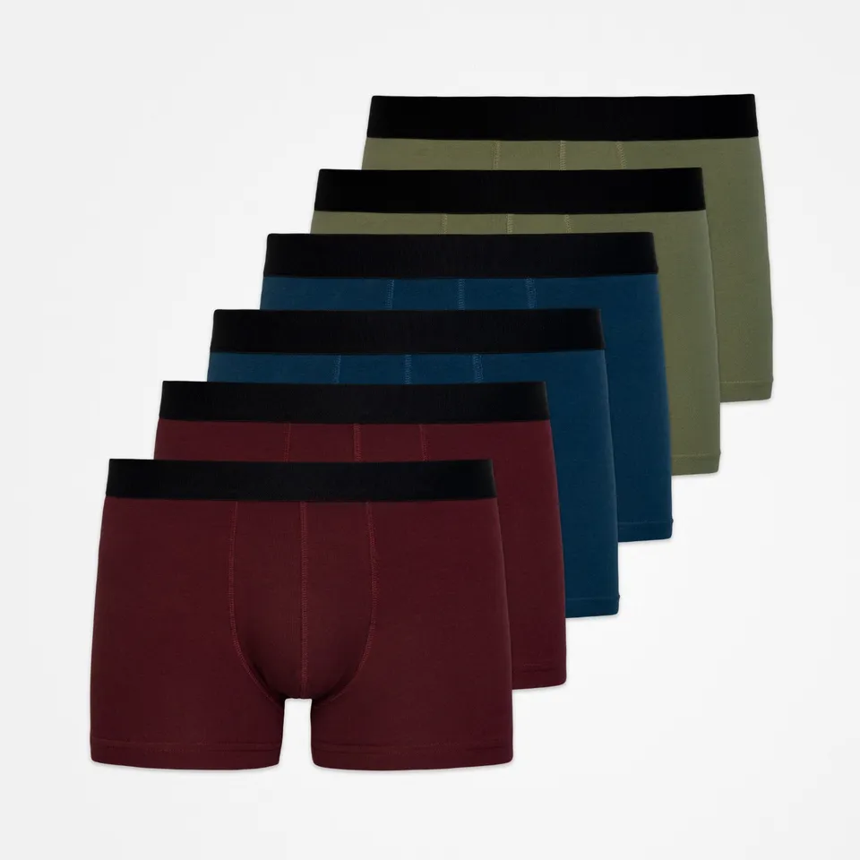 snocks-boxershorts-ohne-logo-mix-rot-olive-blau-herren image 1