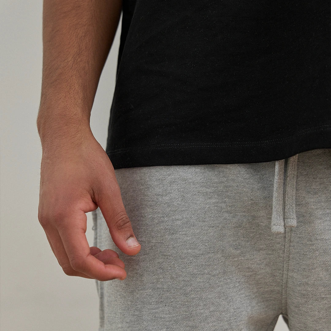 snocks-oversized-t-shirt-herren-schwarz-boxy-fit image 3