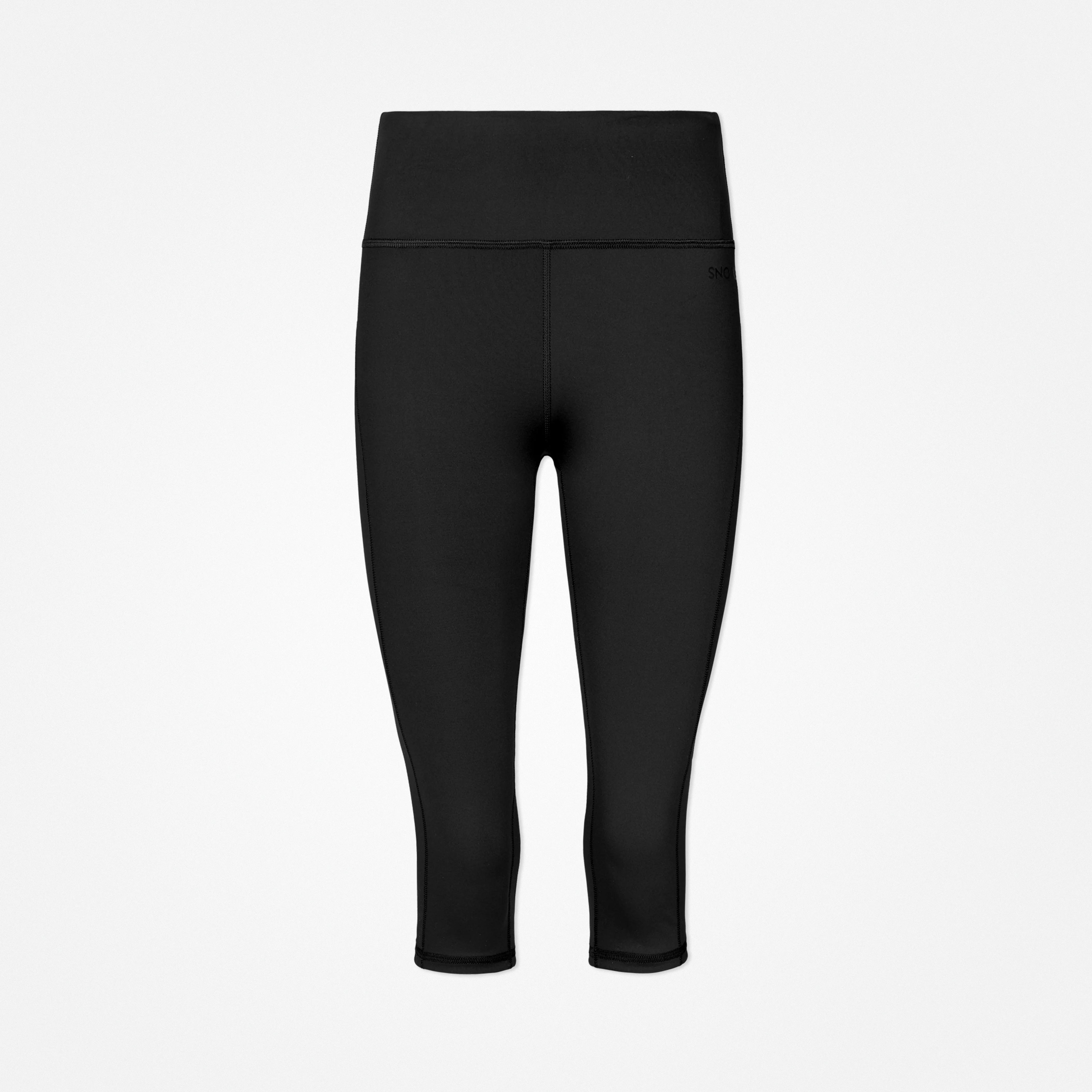 snocks-high-waist-capri-leggings-schwarz-recyceltes-polyester-2 image 1