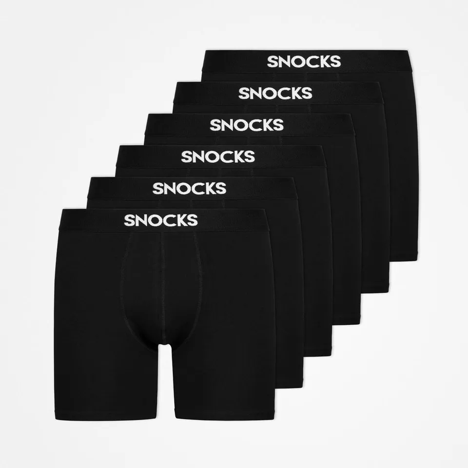 snocks-lange-boxershorts-schwarz-long-boxer-aus-bio-baumwolle image 1