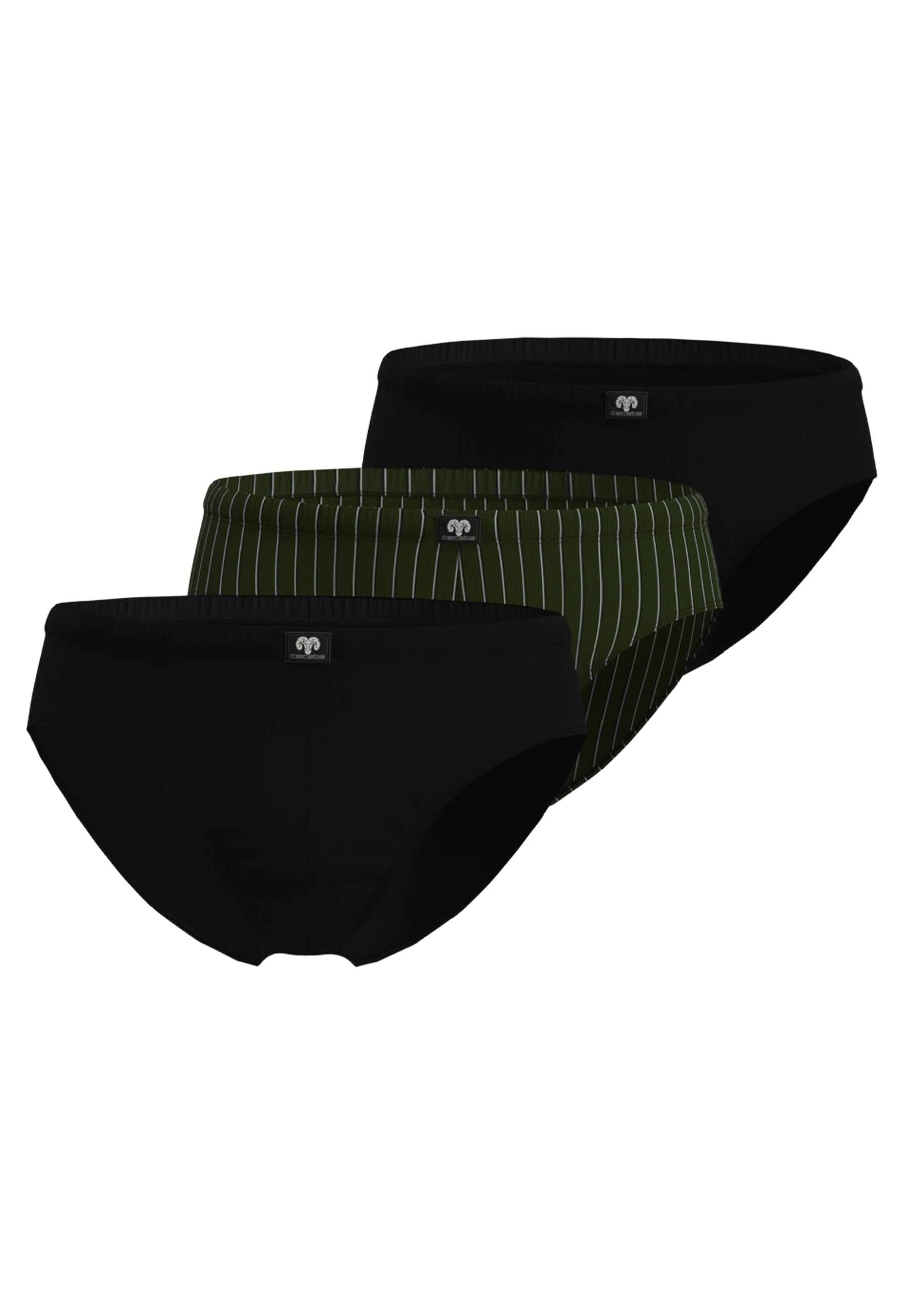 ceceba-herren-slip-gr-n-l-ngsgestreift-3er-pack-baumwoll-slip-single-jersey image 1