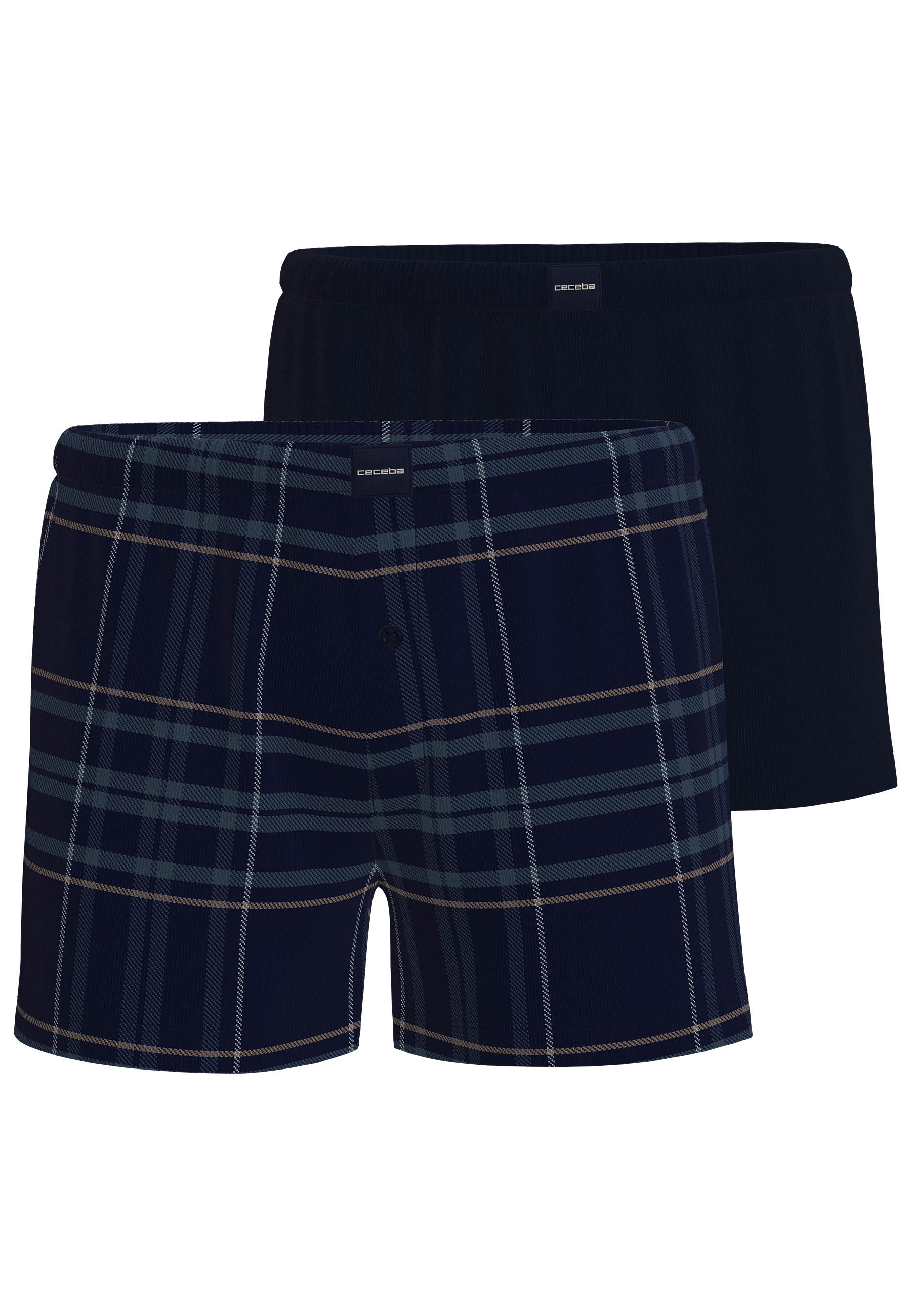 ceceba-herren-boxershort-blau-kariert-2er-pack image 1