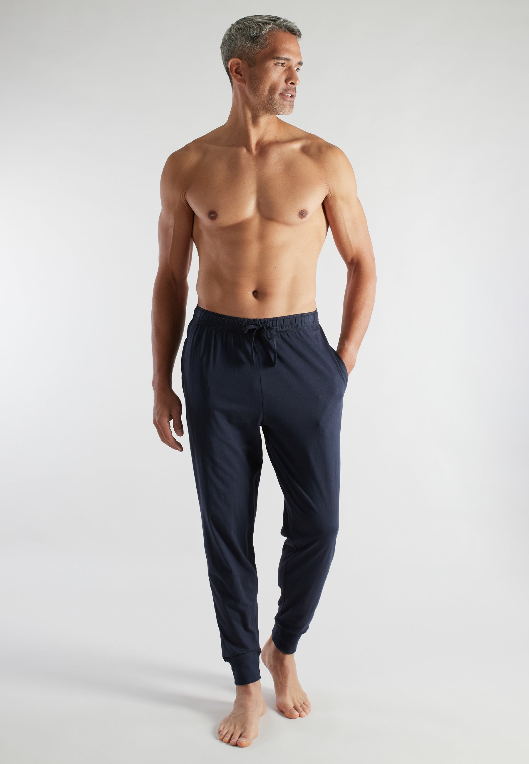 ceceba-herren-lange-hose-blau-bamboo-jogging-pyjama image 2