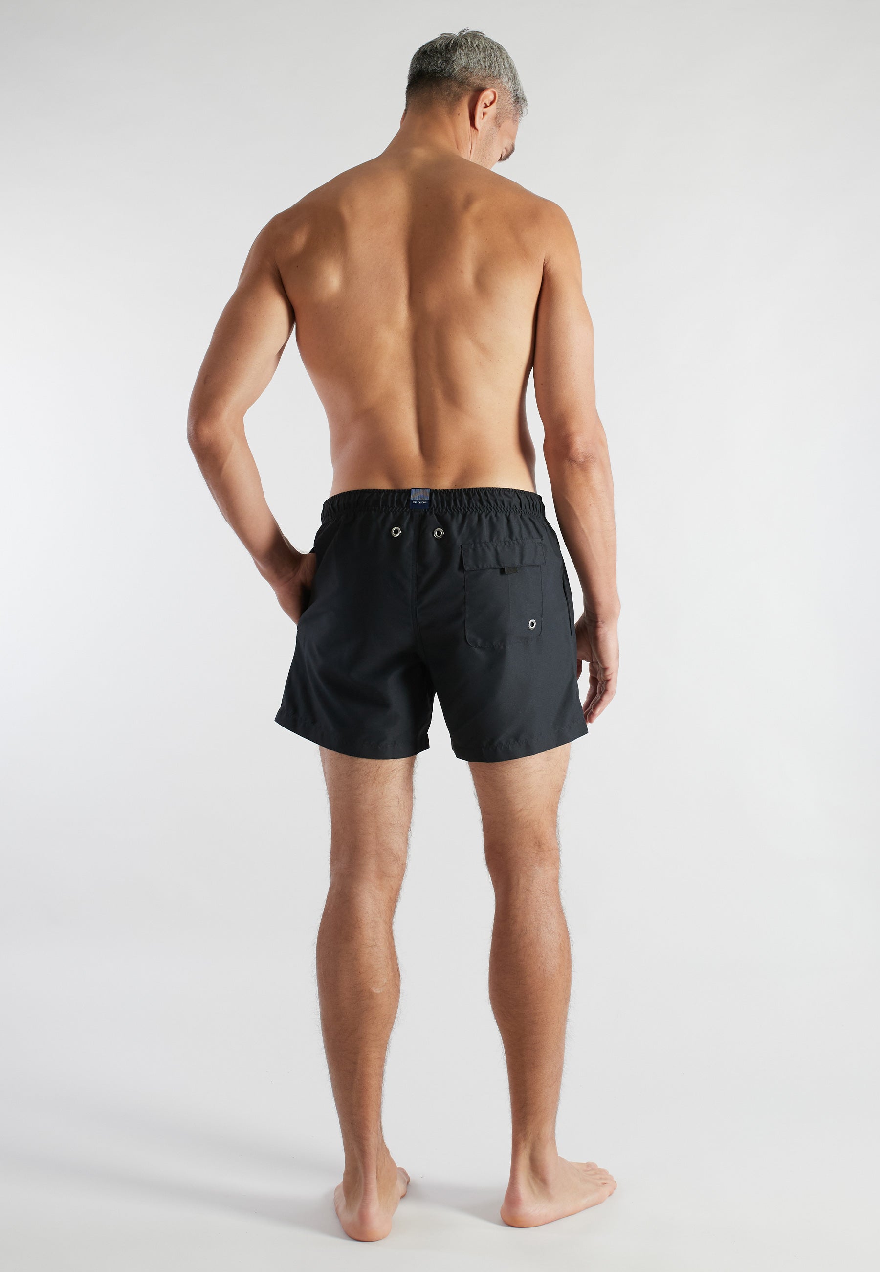 ceceba-herren-badeshorts-schwarz-uni image 3