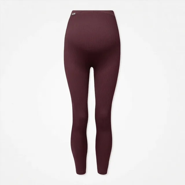 snocks-umstandsleggings-seamless-damen-dunkelrot image 1