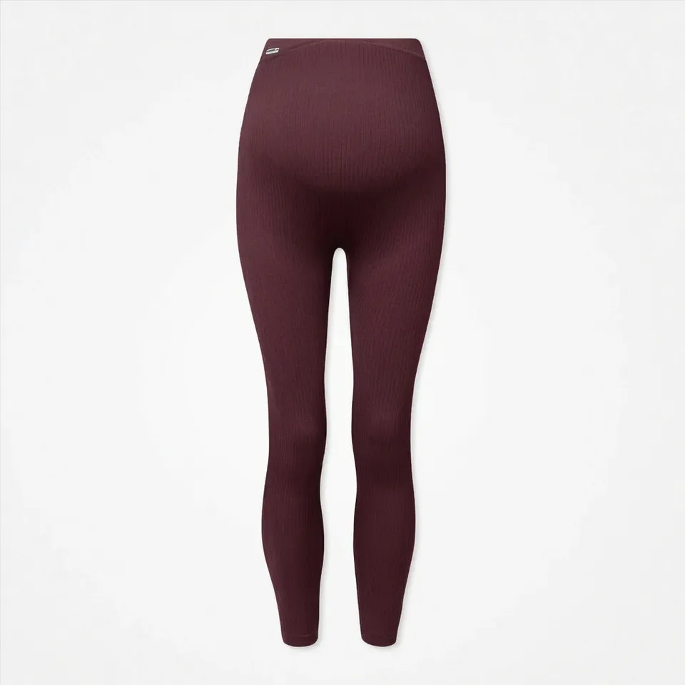 snocks-umstandsleggings-seamless-damen-dunkelrot image 1