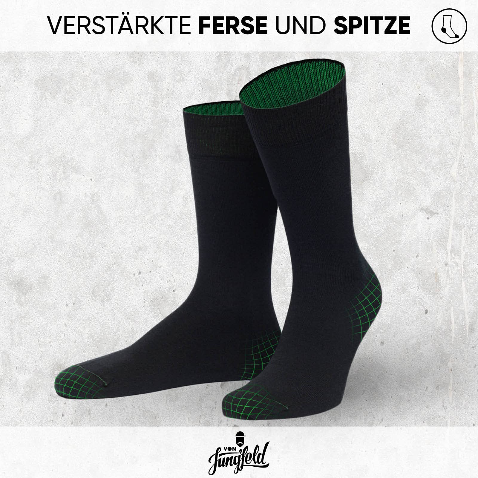 von-jungfeld-classic-socken-3er-set-bio-baumwolle-gr-39-46-2 image 3